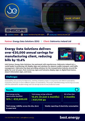 Energy Data Solutions Daktronics Ireland case study